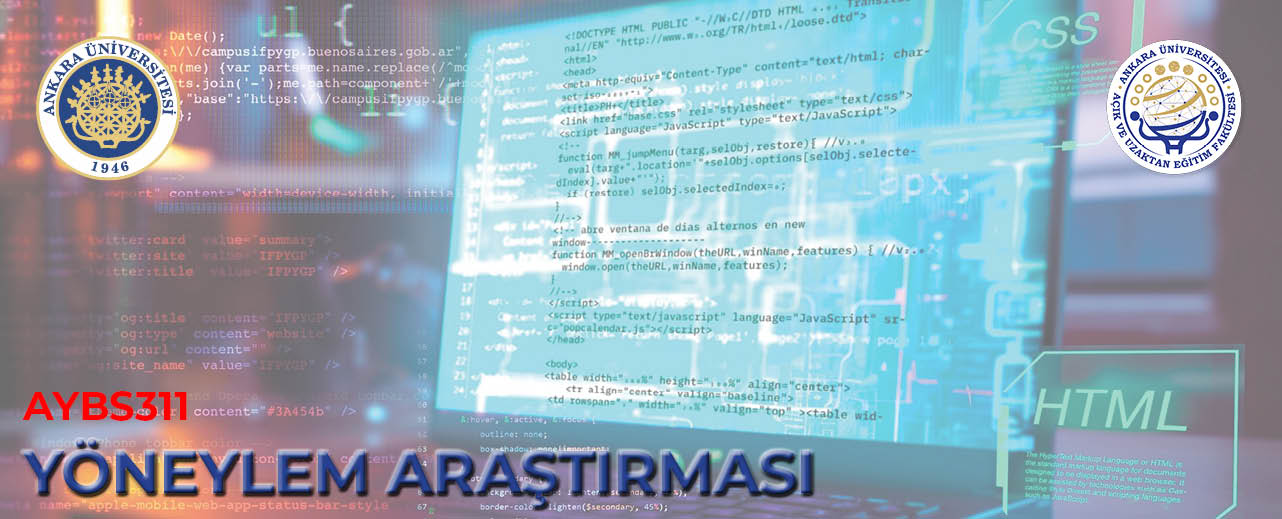 (AYBS311) Yöneylem Araştırması